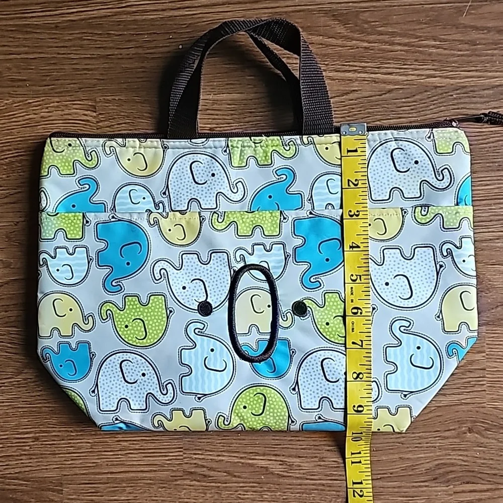 Thirty-One Insulated Lunch Bag Tote Cheeky Elephant Monogrammed 